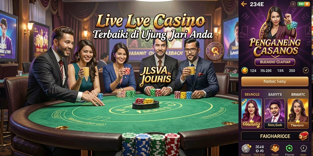 Screenshot utama 234E menampilkan gameplay Live Casino yang mendebarkan.