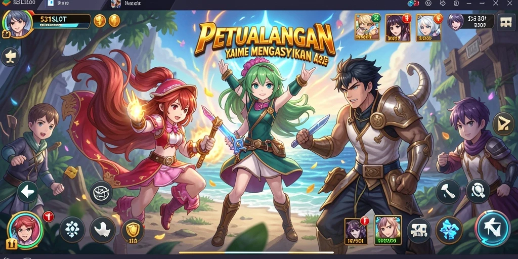 Tampilan gameplay 531SLOT dengan karakter Anime yang menarik.