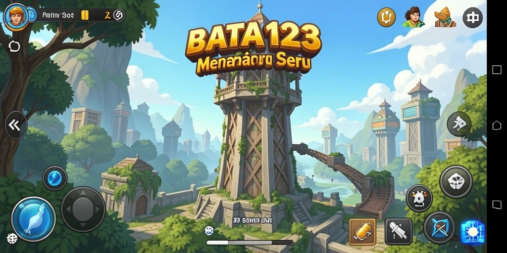 Tampilan gameplay BATA123 yang mendebarkan di Tower Defense.