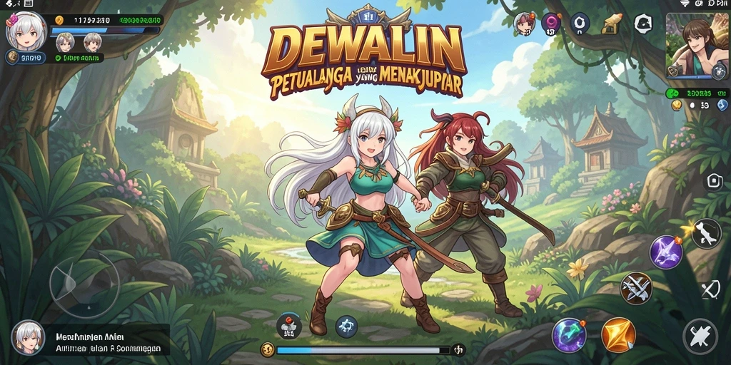 Tampilan gameplay yang menakjubkan dalam dunia Anime.