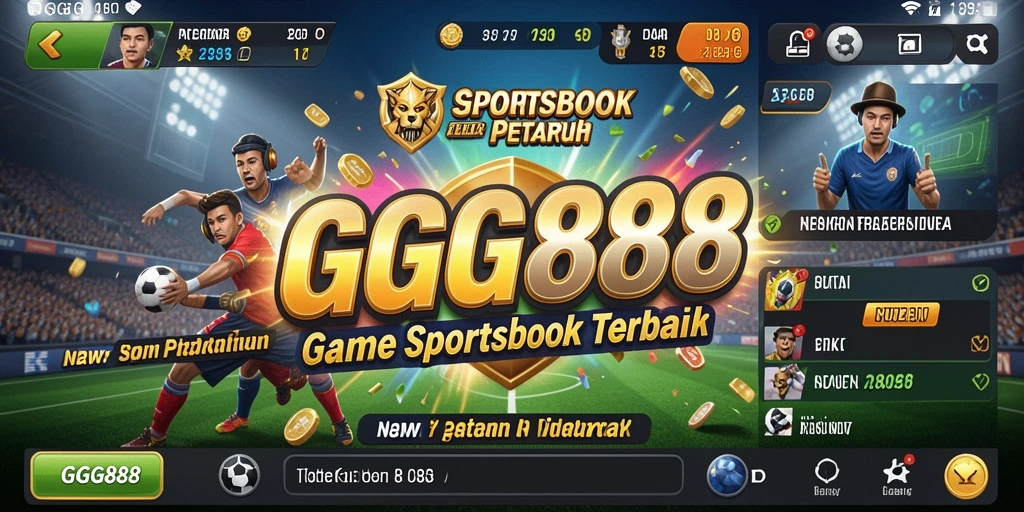 Screenshot GGG888 menunjukkan antarmuka taruhan olahraga yang interaktif.