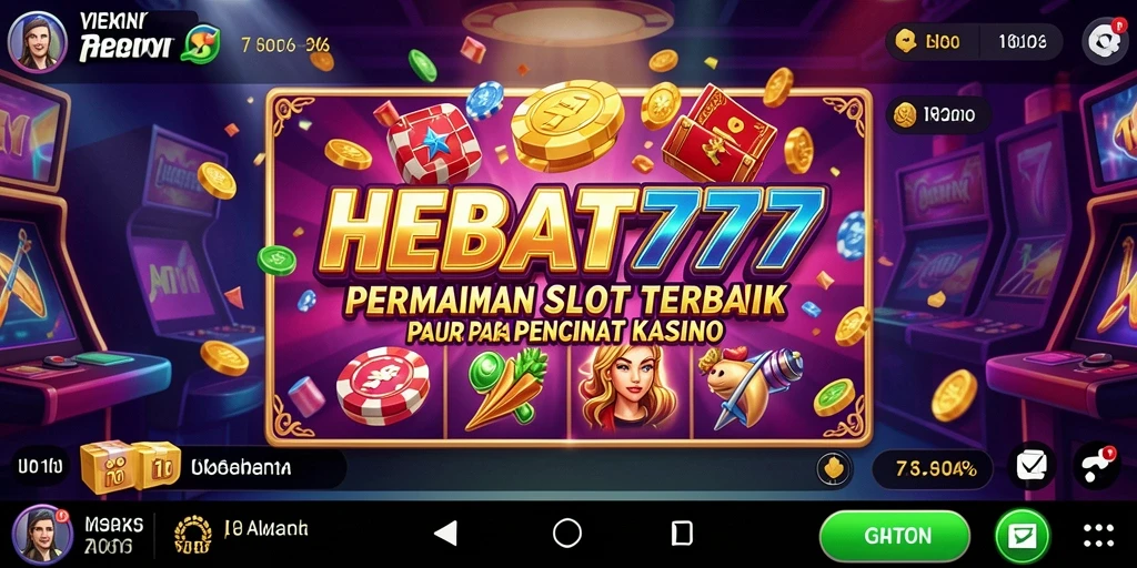 Tampilan menarik gameplay HEBAT777 dengan beragam mesin slot.