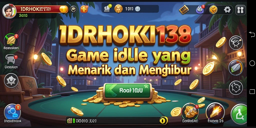 Screenshot utama IDRHOKI138 menunjukkan gameplay Idle yang seru.