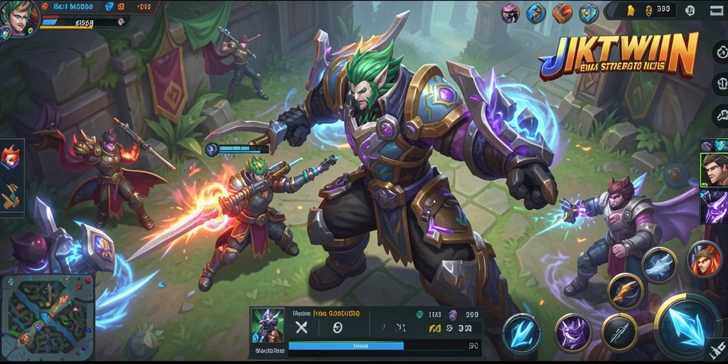 Gameplay seru JKTWIN dengan aksi strategi yang mendebarkan.