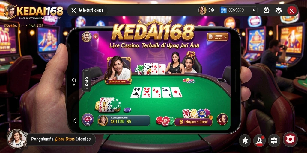 Gameplay Live Casino KEDAI168 yang menegangkan dan interaktif.