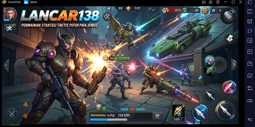 Tampilan gameplay strategis LANCAR138 dengan aksi yang intens.