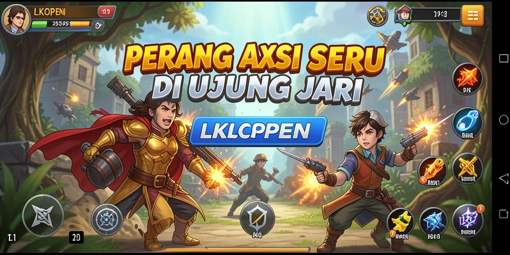 Tampilkan aksi seru dalam gameplay LKOPEN.