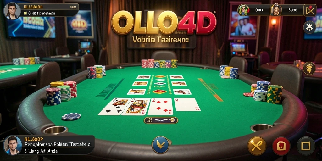 Screenshot gameplay OLLO4D menampilkan aksi seru permainan Poker.