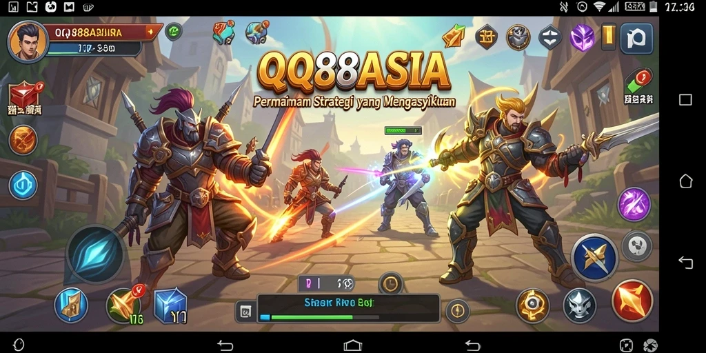 Tampilan gameplay menarik dari QQ88ASIA sebagai game SLG.