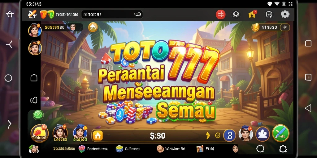 Tangkapan layar TOTO777 menunjukkan gameplay yang menyenangkan dan santai.