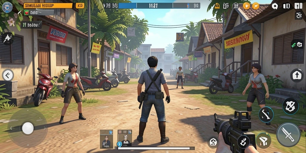 Screenshot V89 menampilkan gameplay simulasi yang menarik dan interaktif.